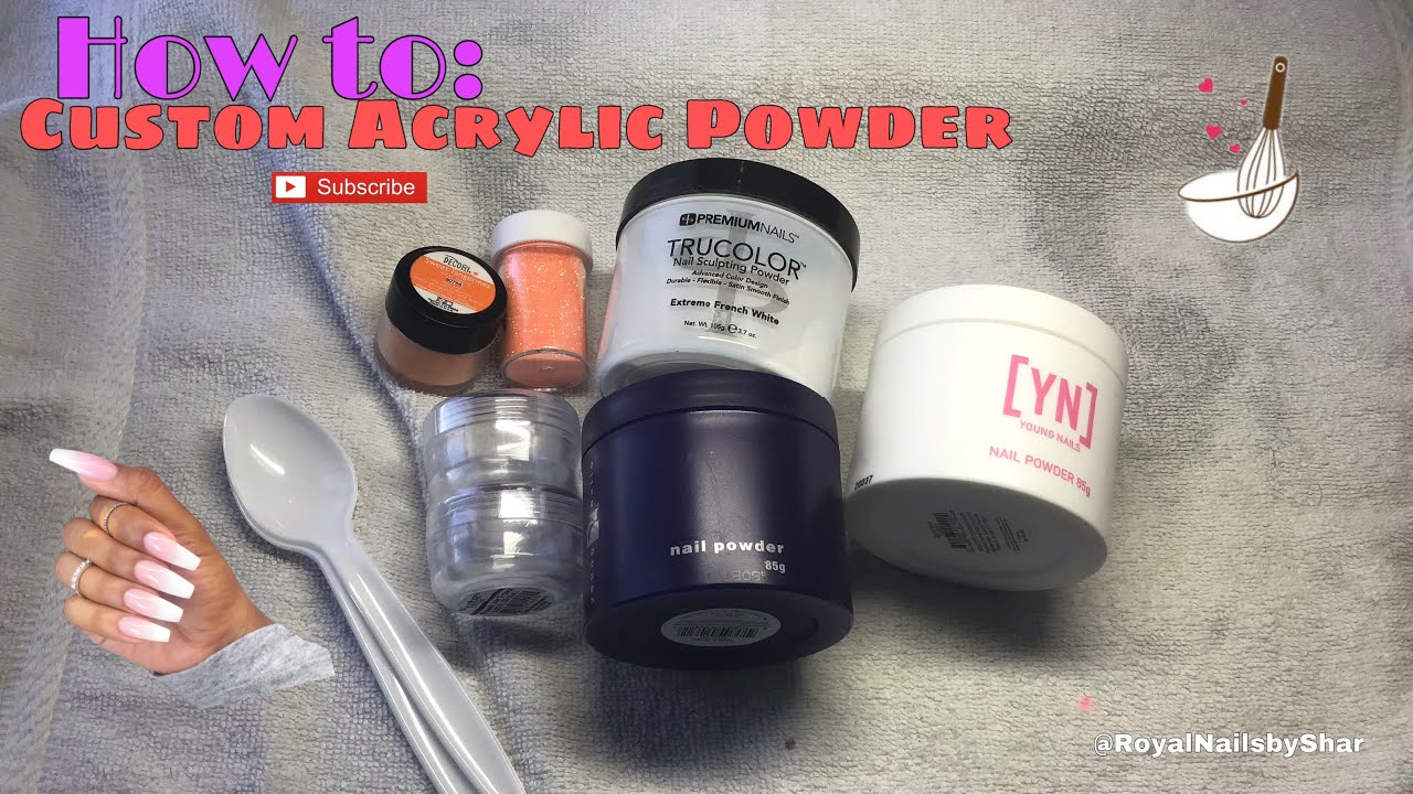 How to: Custom Acrylic Powders | Milky White Acrylic