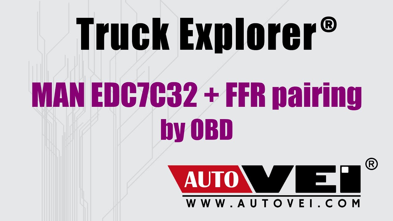 EDC7C32 and FFR pairing in MAN truck by OBD