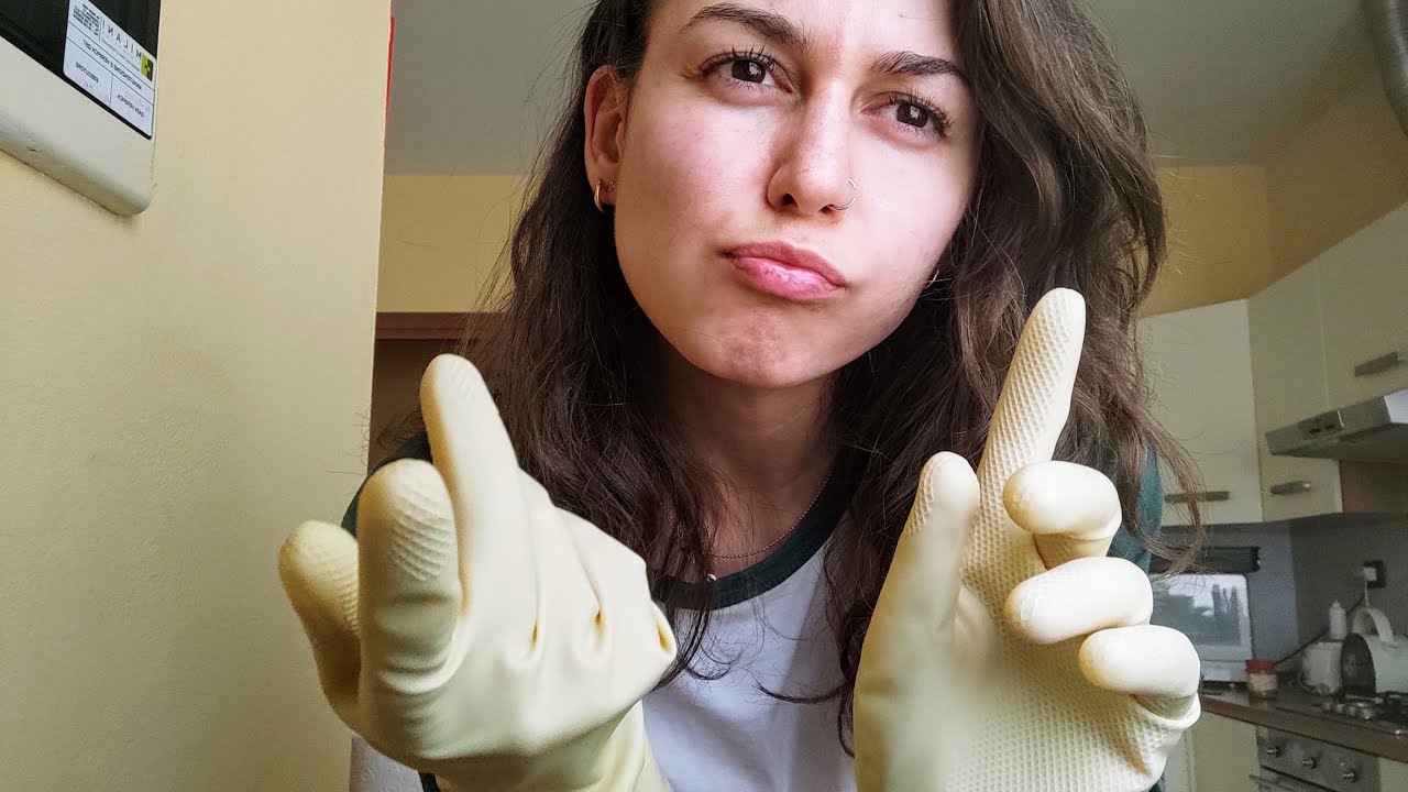 Random ASMR slightly rude 👩‍🔧♻️ fixing you + your drain (close-up, hand movements, gloves sounds)