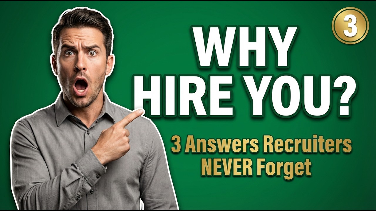 WHY SHOULD WE HIRE YOU (3 Answers That Will SHOCK Every Recruiter)