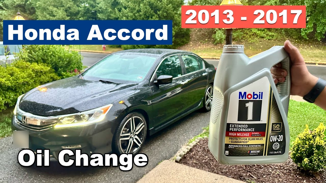 DIY 2013 2014 2015 2016 2017 Honda Accord Oil Change