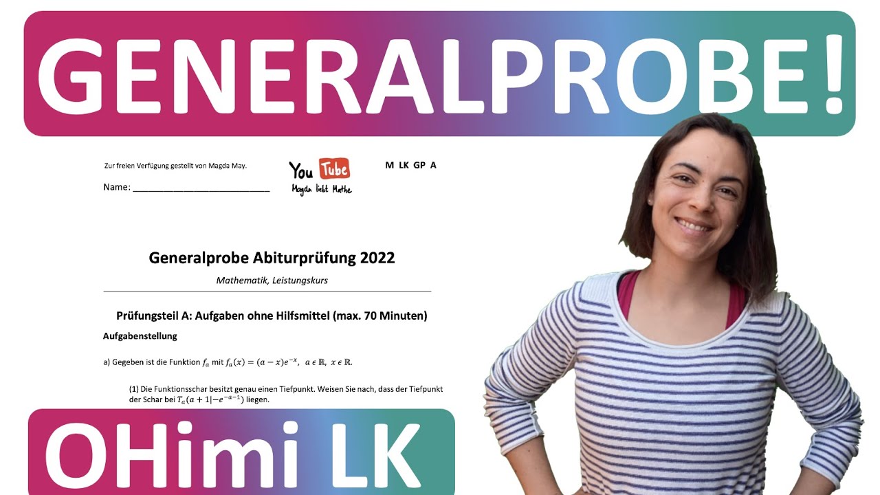 🚀🚀🚀 MATHE ABITUR GENERALPROBE | LÖSUNGEN OHimi Leistungskurs LK | Magda liebt Mathe | Abi 2022