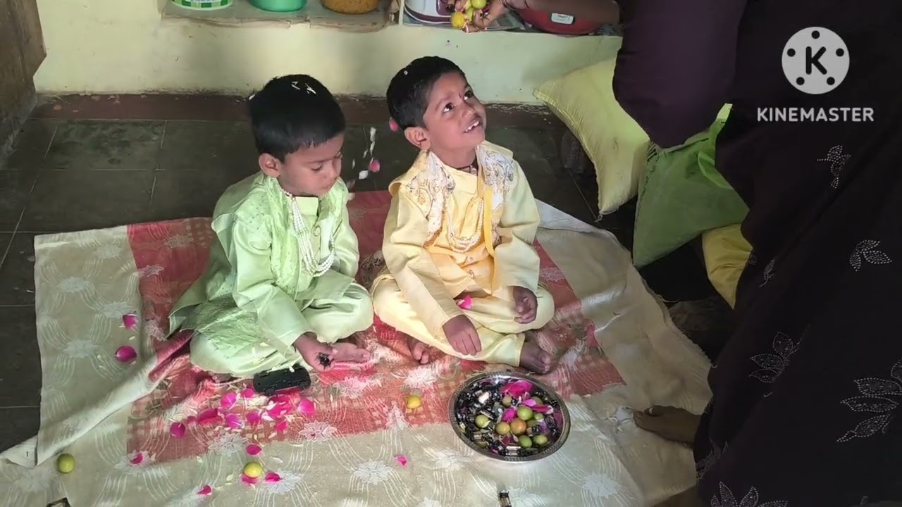 Akka nerpenchina sankranti muggulu#little  boys bhogee pallu 