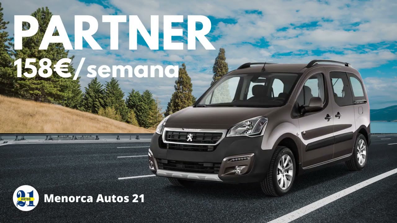 Oferta Peugeot Partner 158&euro;/semana Menorca
