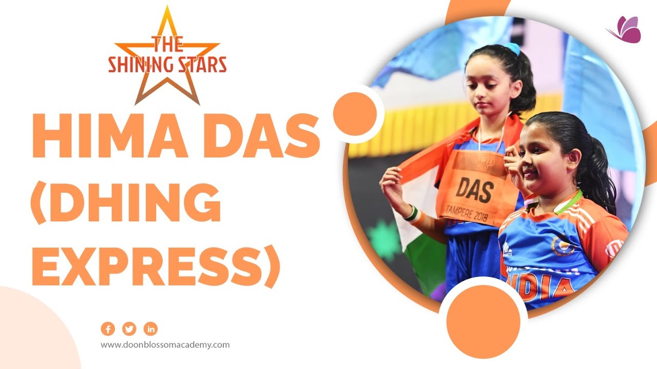 Hima Das (Dhing Express) A Golden Girl - Annual Day 2025 | Doon Blossom Academy | Ahmedabad | 4K