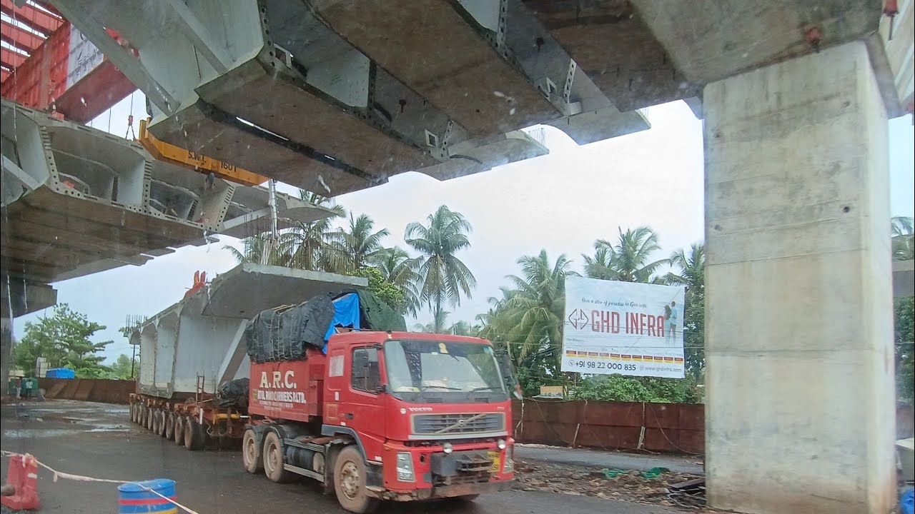 Porvorim flyover NH 66 Goa 6th July 2025