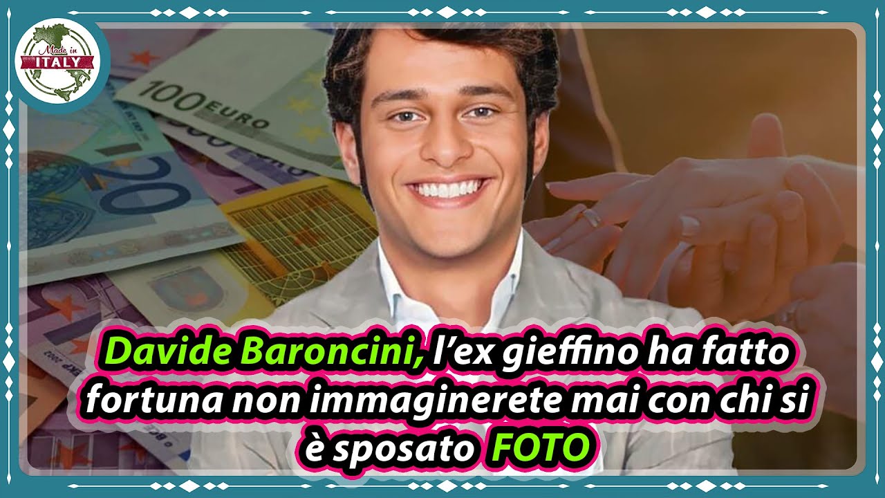 Davide Baroncini, l’ex gieffino ha fatto fortuna non immaginerete mai con chi si è sposato  FOTO