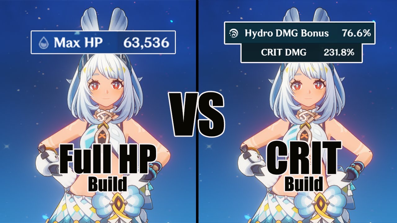 Mualani Full HP build vs CRIT Build - Genshin impact