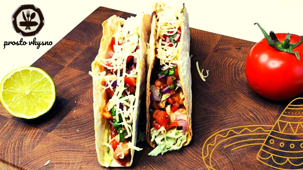 Очень ВКУСНО! Мексиканские тако (tacos) с курицей.