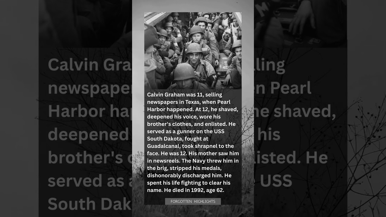 Calvin Graham Was 12 When He Enlisted in the Navy&mdash;And Fought at Guadalcanal