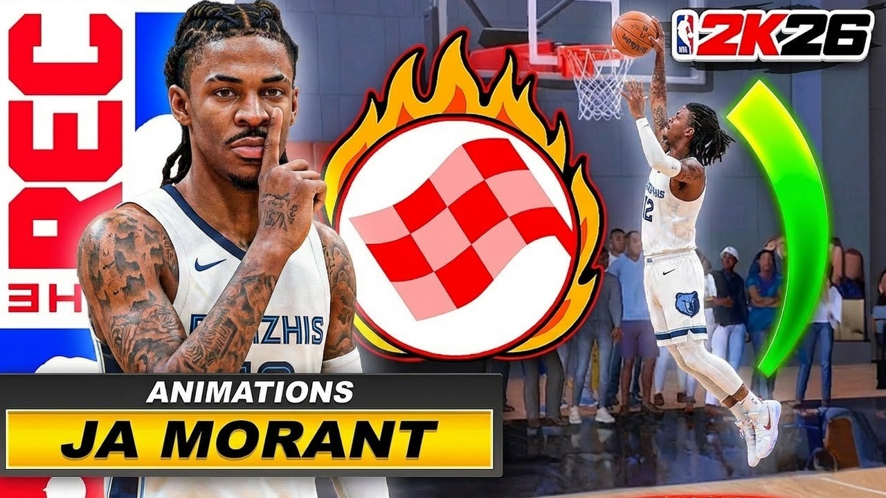 JA MORANT BUILD + ALL SIGNATURE MOVES and 99 DRIVING DUNK is UNSTOPPABLE (NBA 2K26)