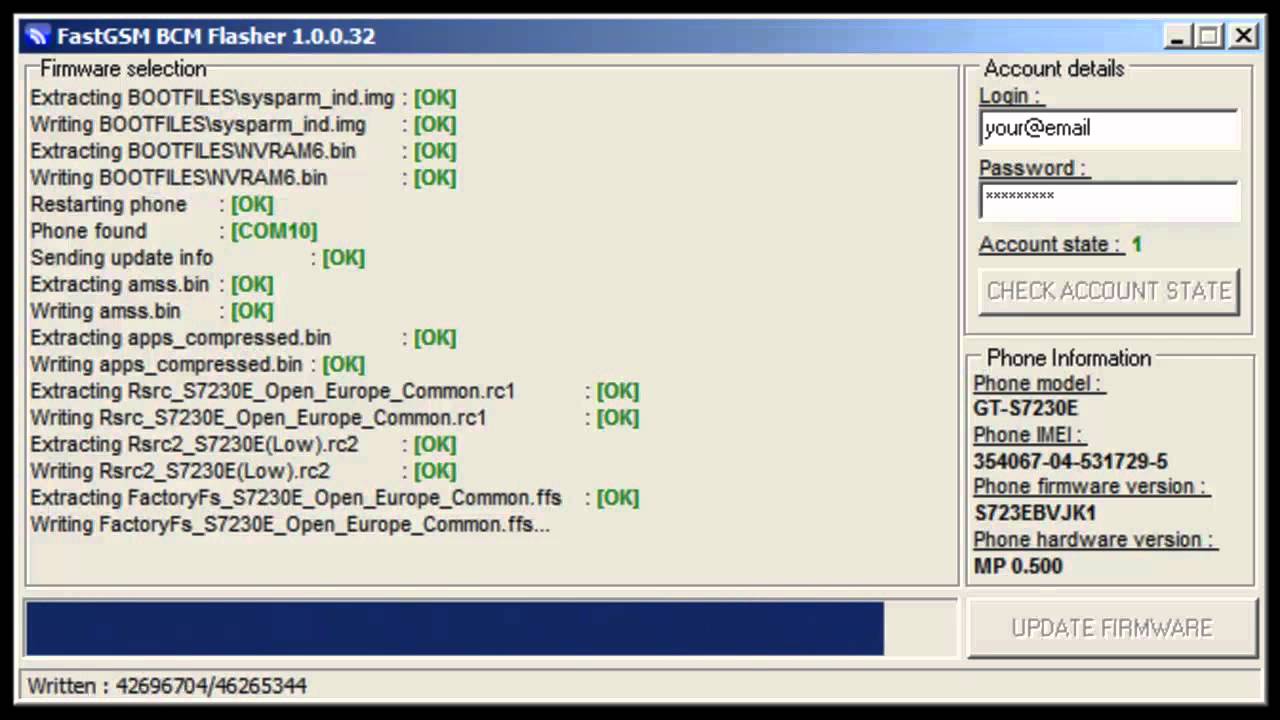 Debranding & Software Upgrade Samsung Wave 723