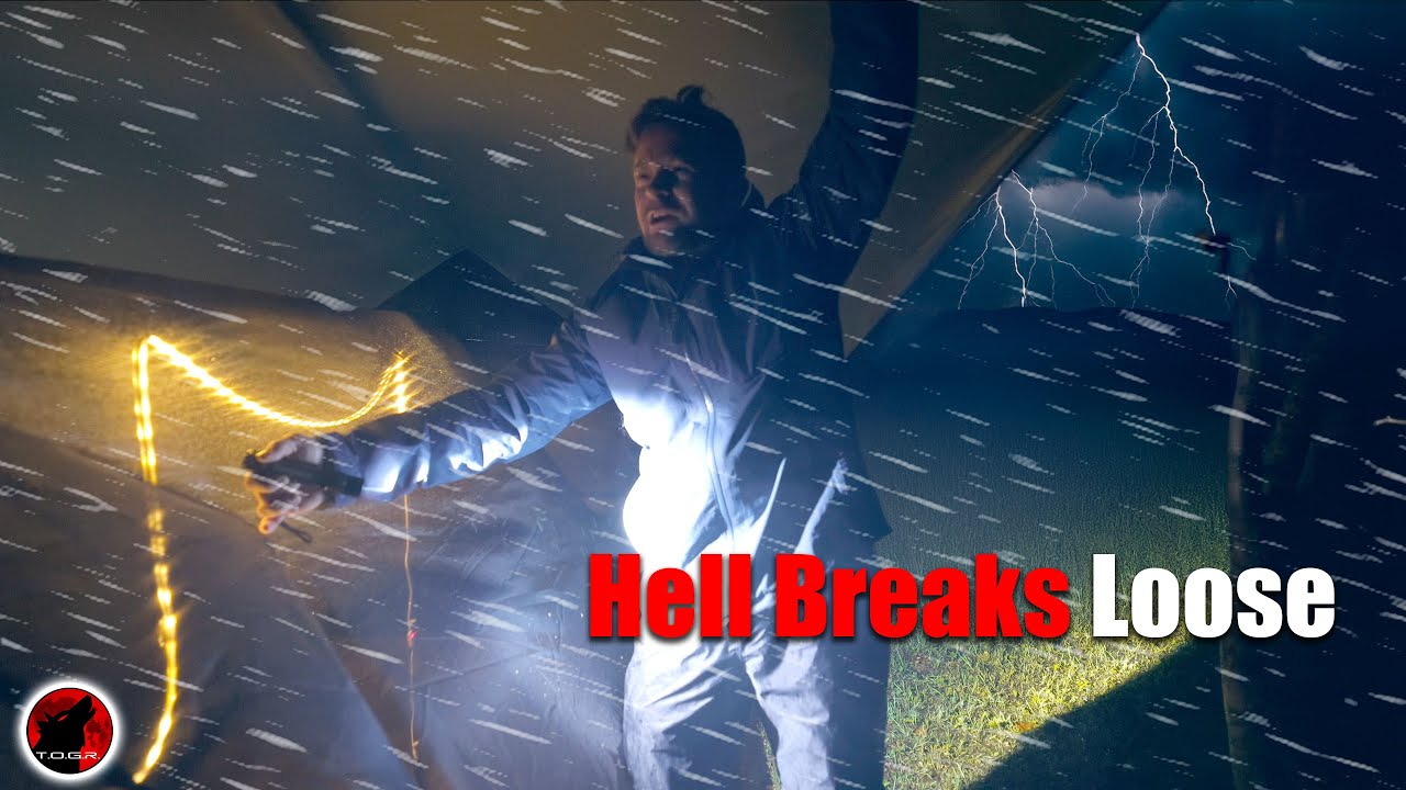 The MOST Intense Storm in YEARS! - Absolute Chaos Camping in Heavy Rain