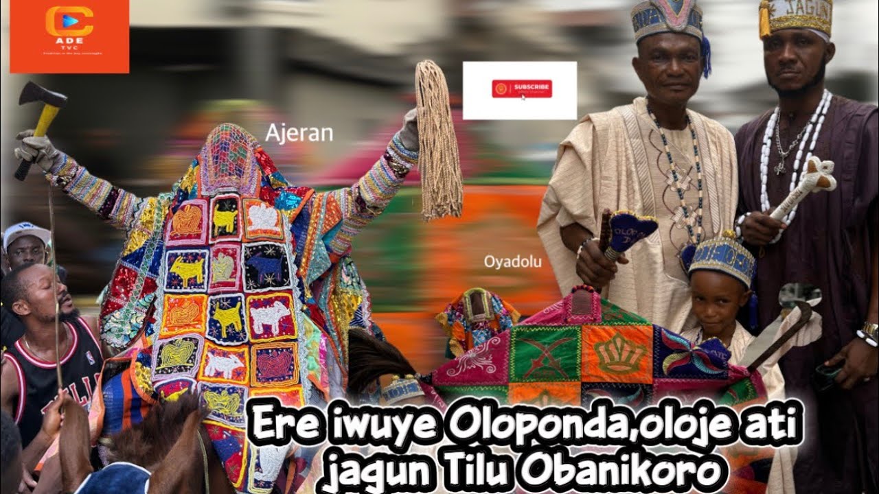 ERE OYADOLU FUN IWUYE OLOPONDA ,OLOJE ATI JAGUN OJE TILU OBANIKORO #egungun #festival 