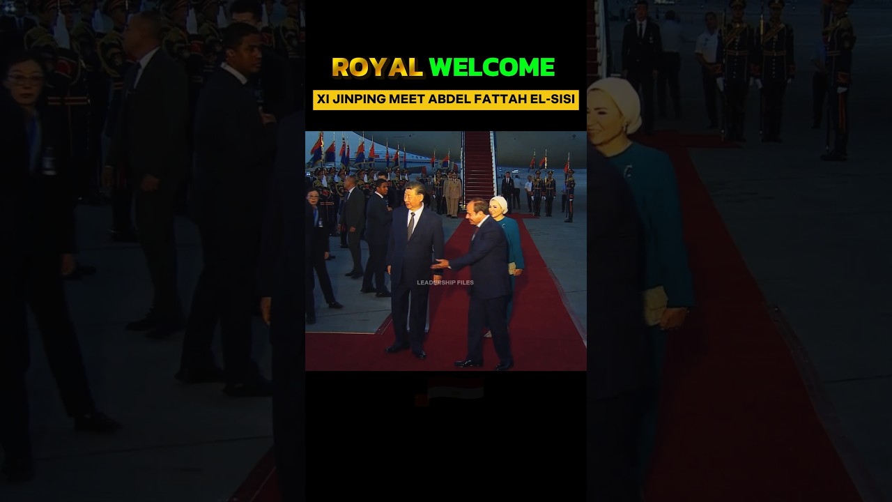 Xi Jinping grand welcome in Egypt