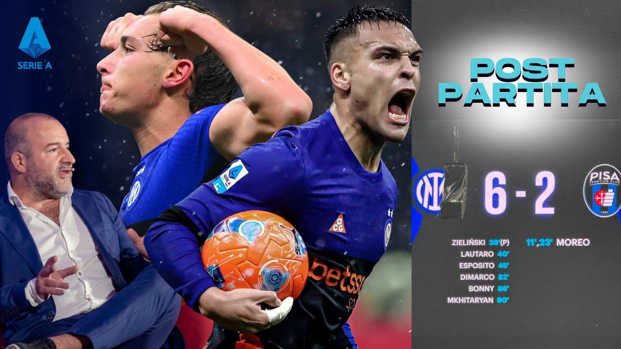 INTER-PISA 6-2: CHE RIMONTA! E QUEL CORO PER PIO ESPOSITO…