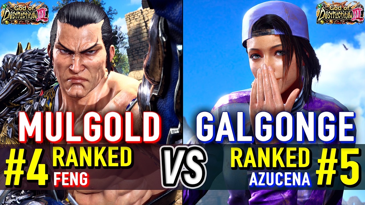 T8 🔥 MULGOLD (#4 Ranked Feng) vs GALGONGE (#5 Ranked Azucena) 🔥 Tekken 8 High Level Gameplay