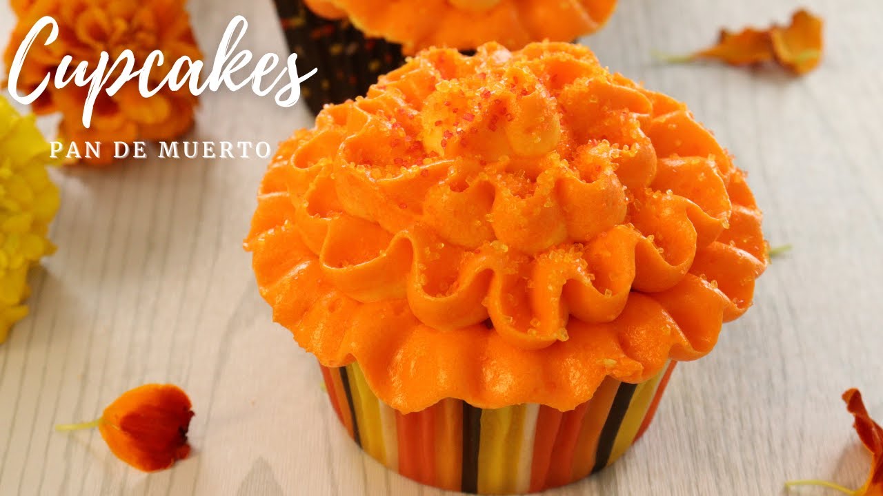 🏵💀Cupcakes Sabor Pan de Muerto💀🏵