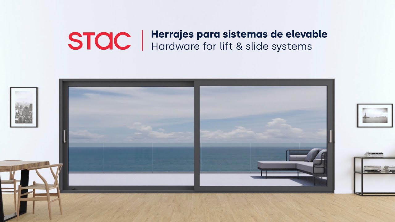 Herrajes STAC para sistemas de elevable. STAC hardware for lift & slide systems