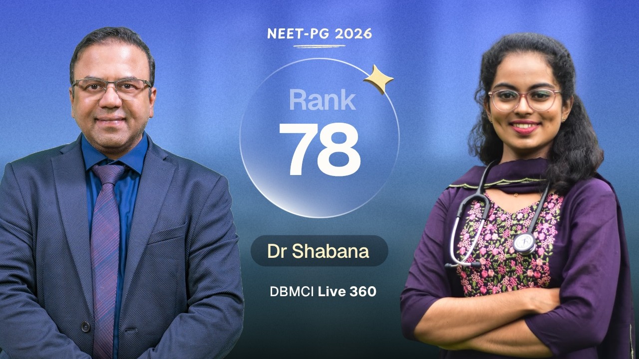 NEET PG 2026, 78-е место: д-р Шабана | Интервью с лучшей выпускницей, д-р Тамим Саиф | DBMCI One