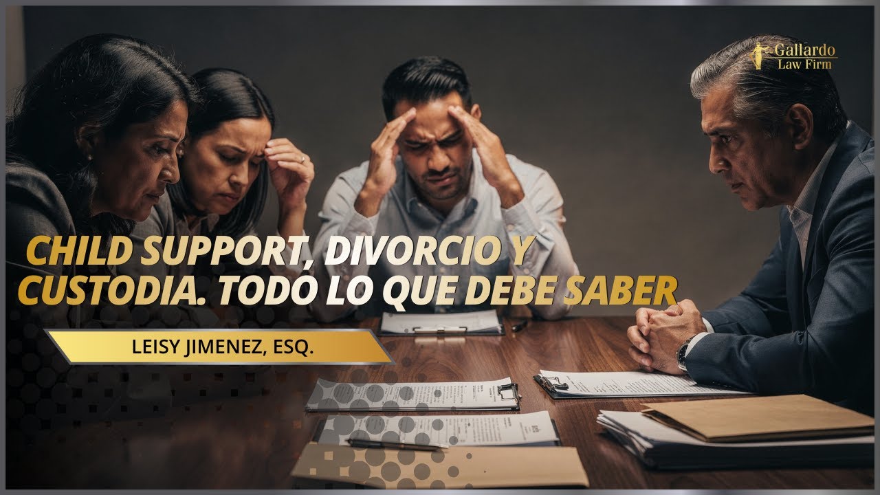 Child support, divorcio y custodia. Todo lo que debe saber