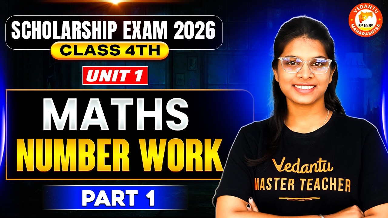 Scholarship Exam Class 4th 2026 | Unit 1 Number Work Part 2 | Scholarship Exam 2026 | Vidhi Mam
