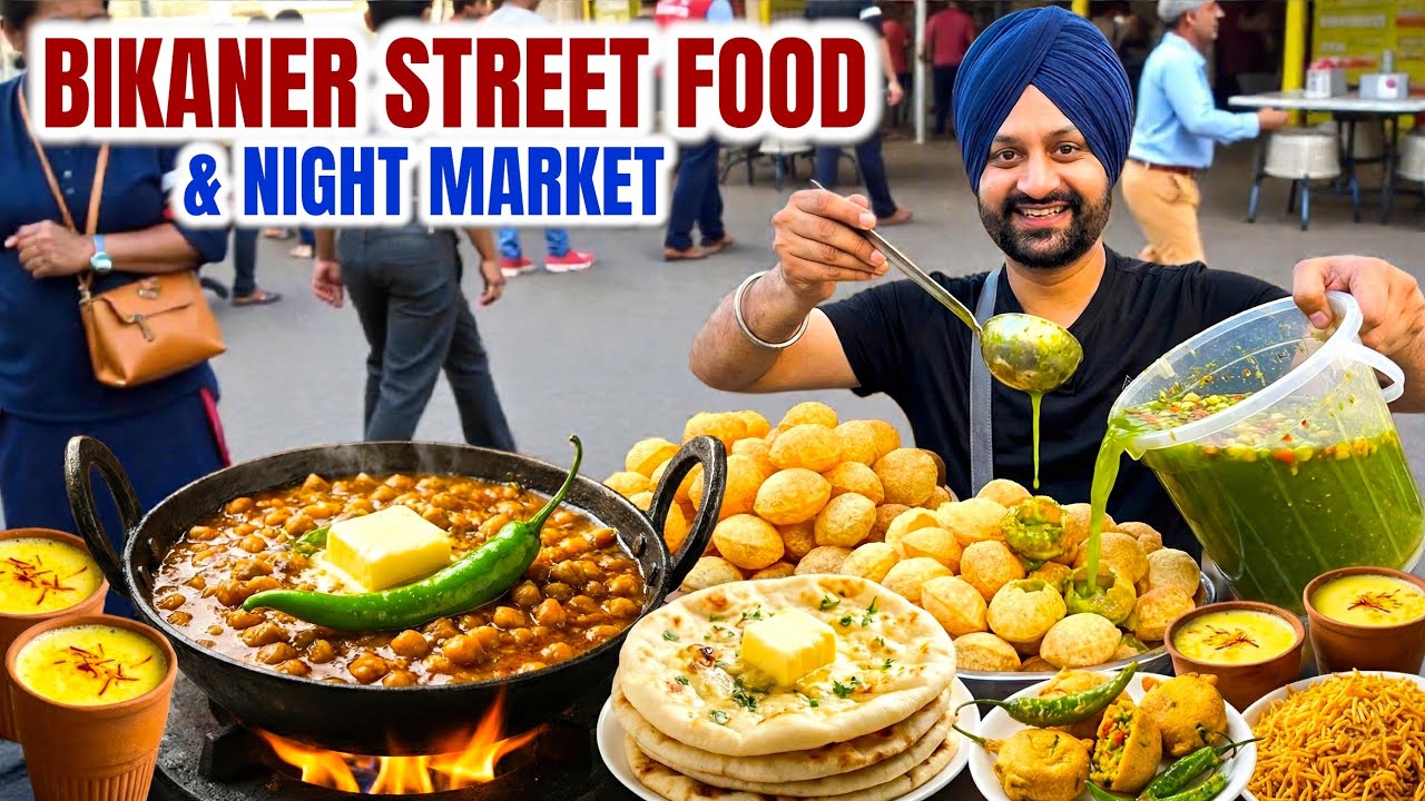 Rajasthan Street Food Tour | Bikaner Street Food | Market Explore | India Street Food | Night Life