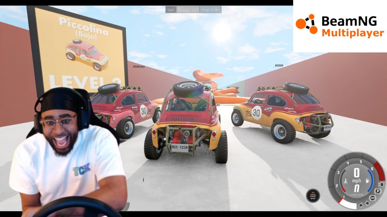 LEVEL 2 WAS WAY TOO STRESSFUL lmaooo | BeamNG.Drive Obstacle Course Pt. 2