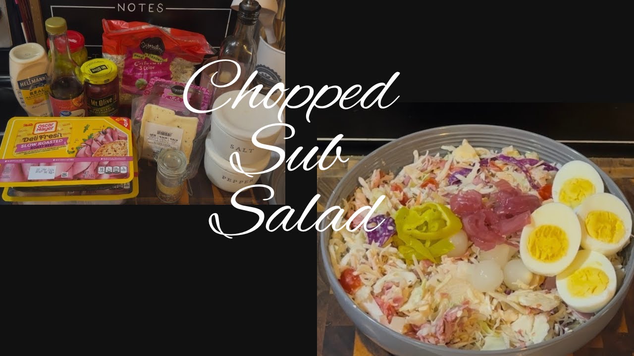 Chopped Deli Sub Salad | No Bread, All Flavor!