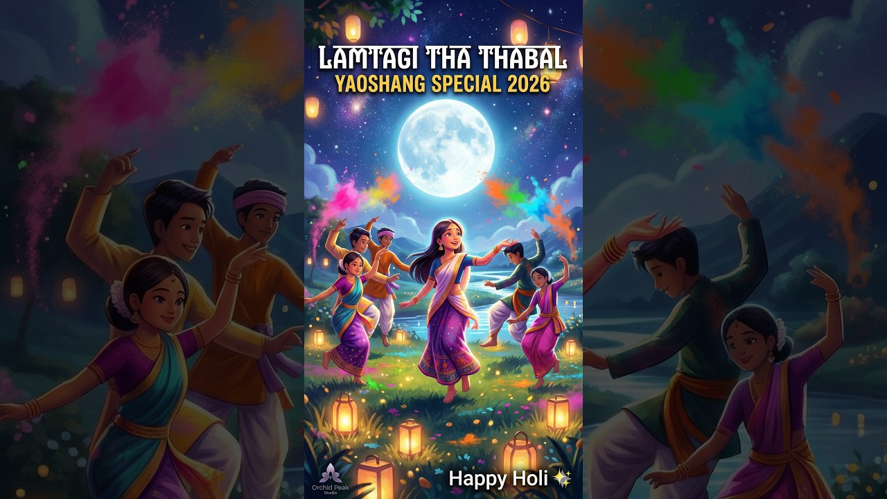 Lamtagi Purnima Thabaldo: A Yaoshang Melody 🌕✨ | Manipuri English Fusion | Yaoshang Special 2026