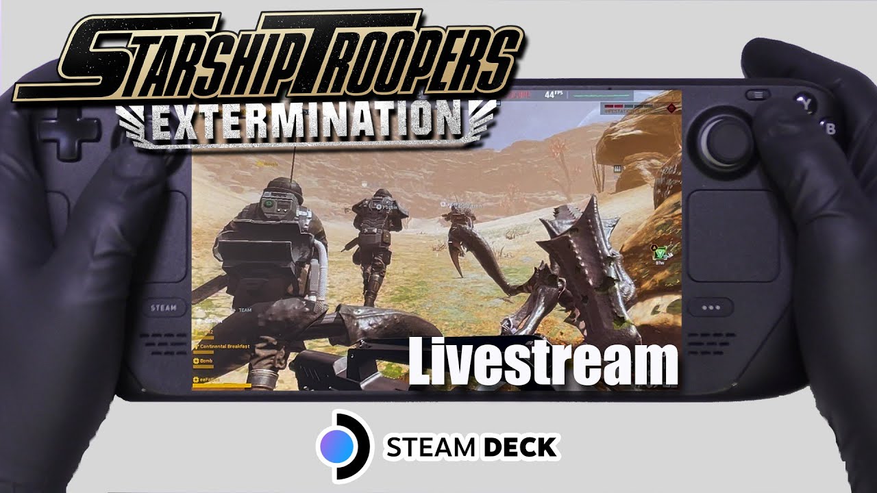 Starship Troopers Extermination | Steam Deck Gameplay | Steam OS | Launch Day Livestream
