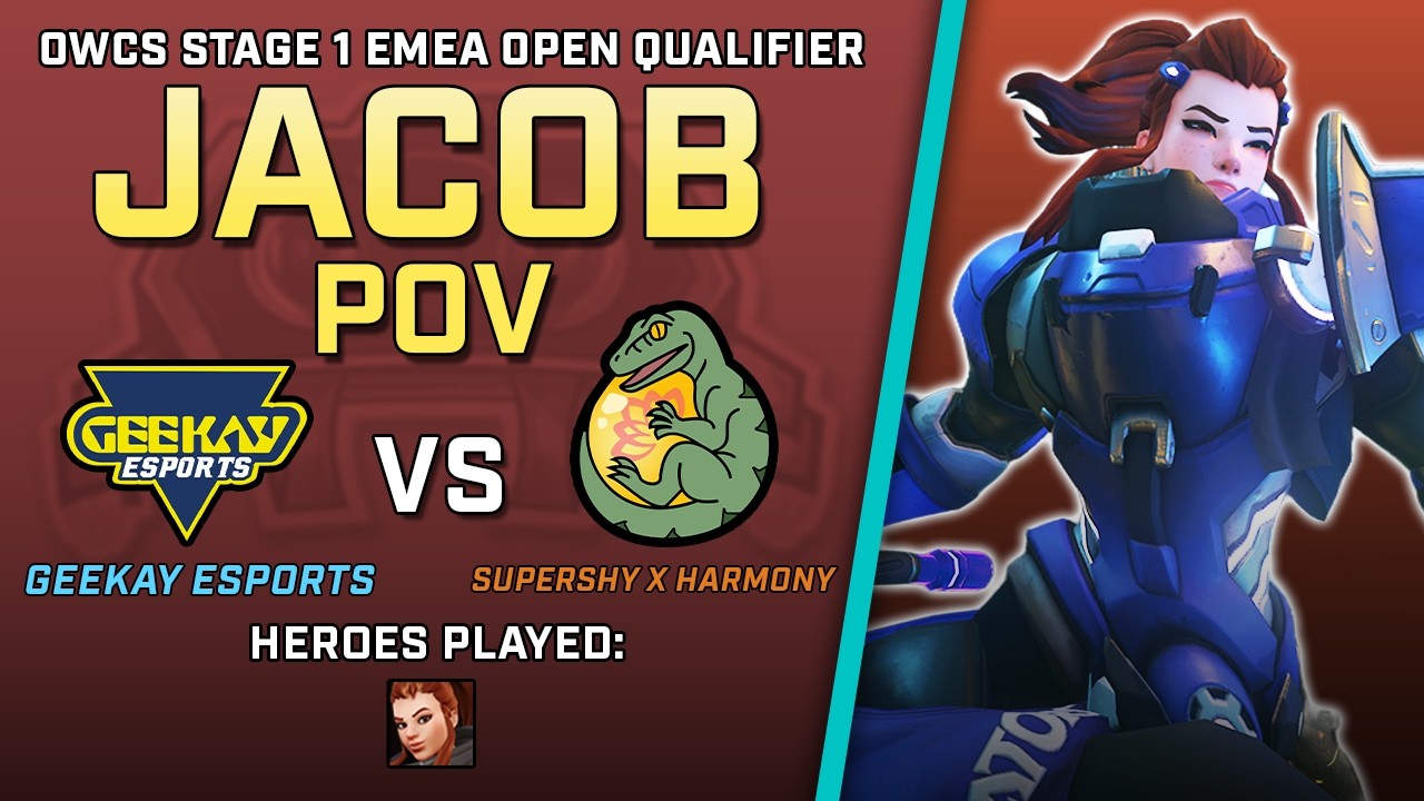 [ Jacob ] Big Heals on Brig | Geekay vs Supershy x Harmony | OWCS Stage 1 EMEA Open Quals