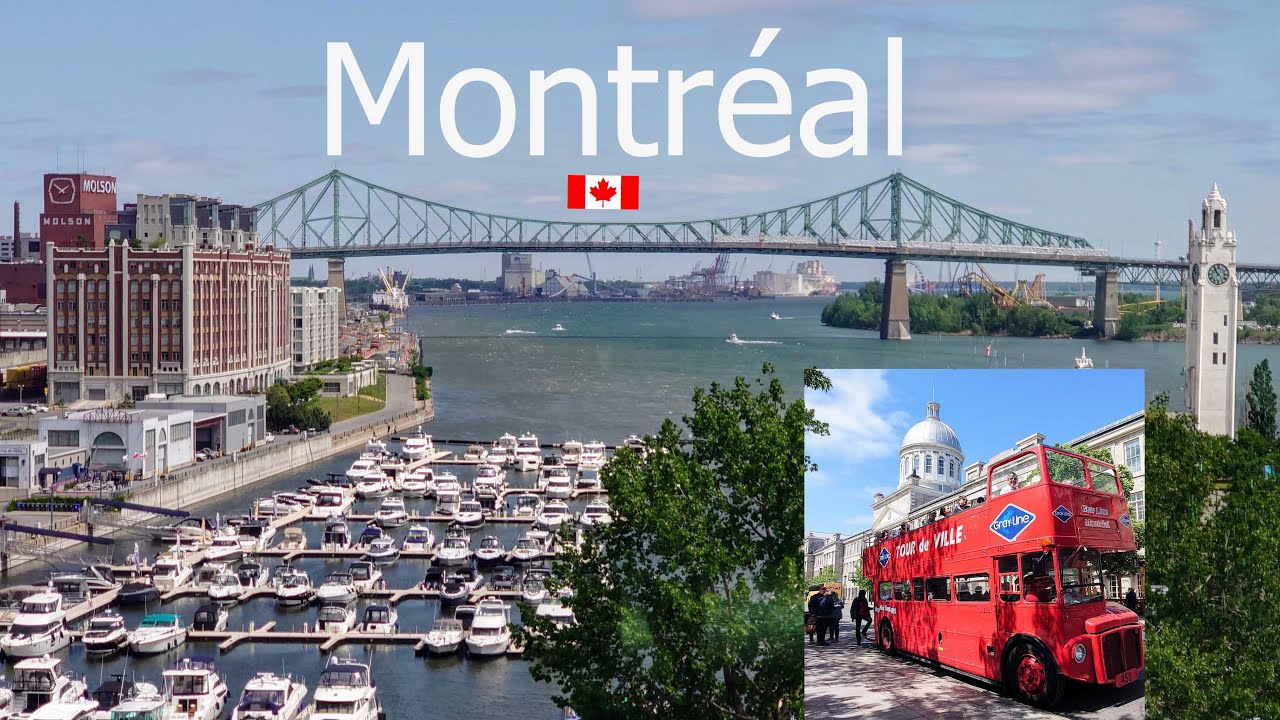 Montreal Hop-on Hop-off Bus tour Canada 🇨🇦 4K