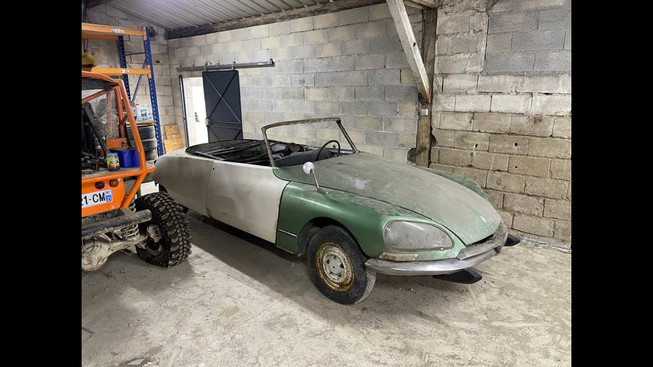 CITROEN DS 21 CABRIOLET 1969 YAN ПОЛНАЯ РЕСТАВРАЦИЯ .. СТАРЫЕ АВТОМОБИЛИ РЕСТАВРАЦИЯ КАБРИОЛЕТ 01.