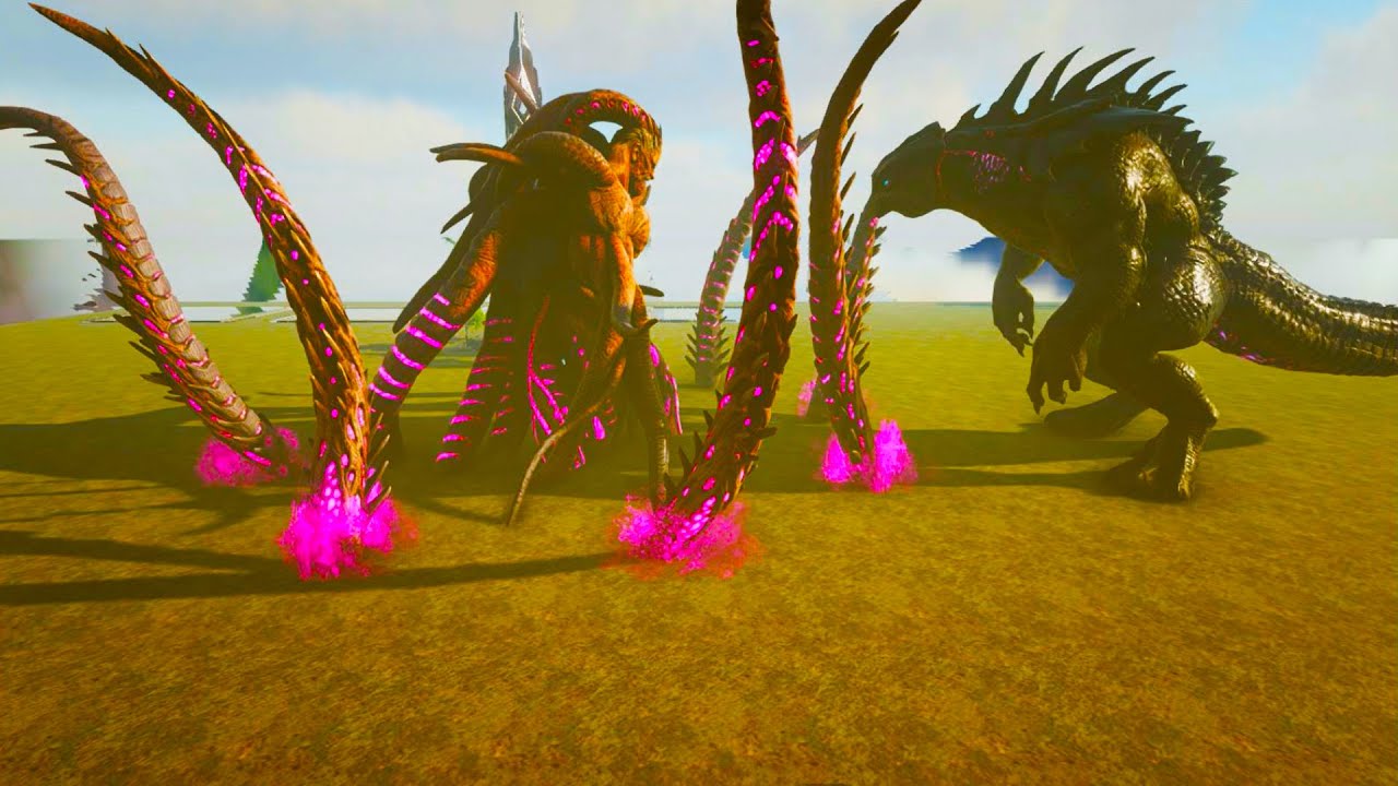 King Titan vs All Boses - Ark Survival Evolved