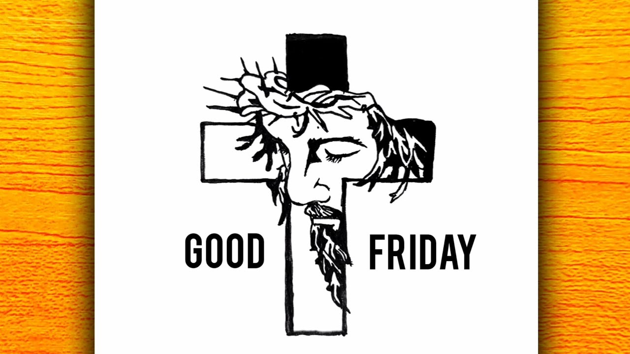 Good Friday Drawing || Christian Cross Drawing || How To Draw Good FridayDrawing || Pencil Art
