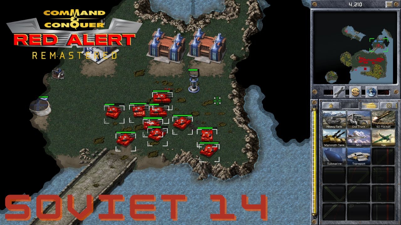Command & Conquer Red Alert Remastered - Soviet Mission 14 - SOVIET SUPREMACY (Hard)