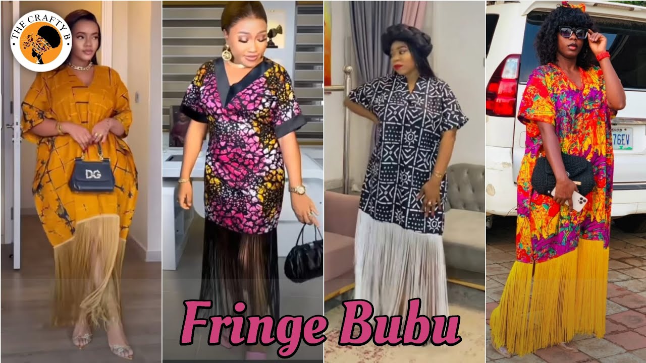 [Detailed] How To Cut And Sew A Bubu Gown With A Fringe Design