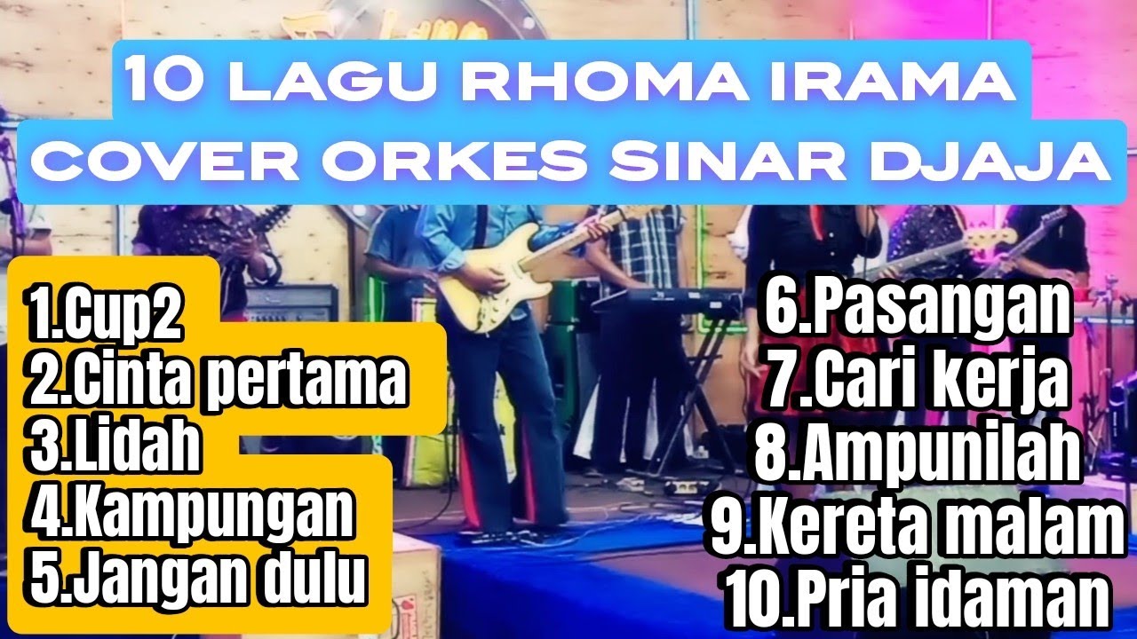 10 lagu jadul terbaik karya  rhoma irama cover orkes sinar djaja #dangdutjadul #dangdutlawas