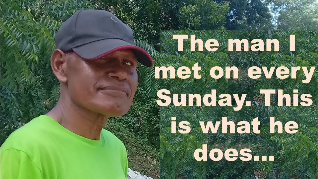 The man I met on Sundays with his little bag.