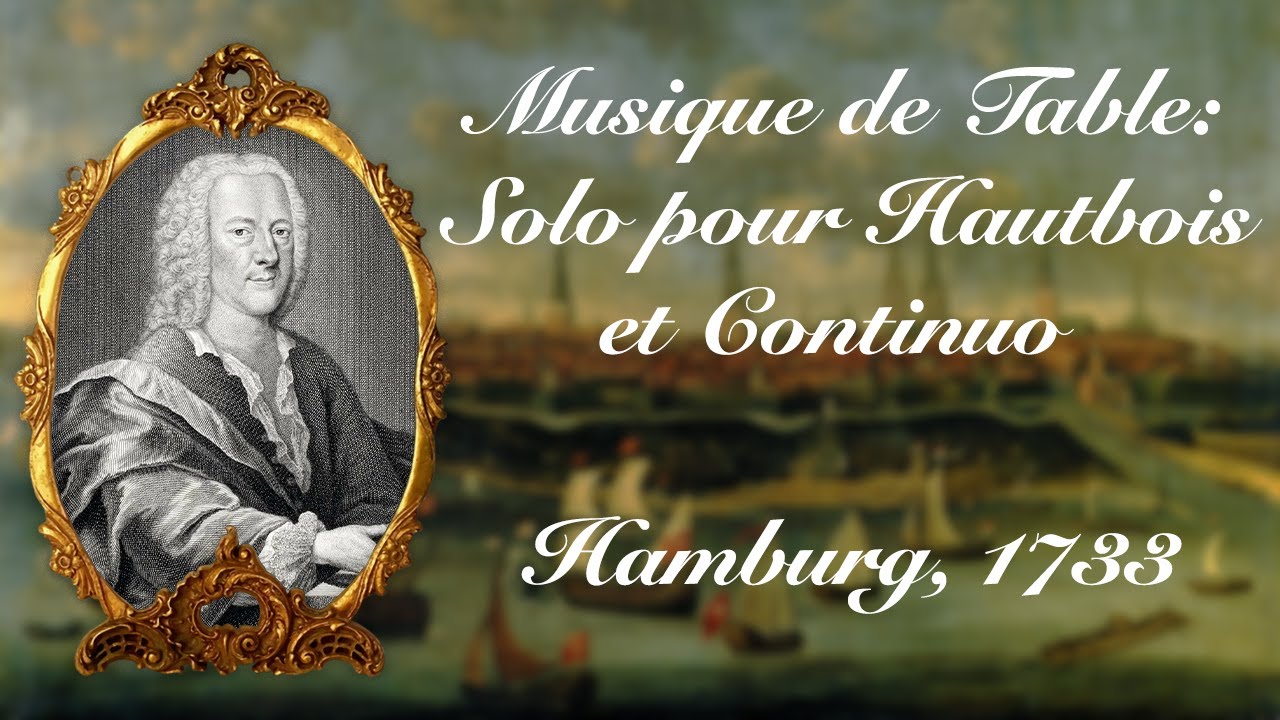 G. P. Telemann - Sonata for Oboe and Basso Continuo in G-Minor, TWV 41:g6 [Score Video]