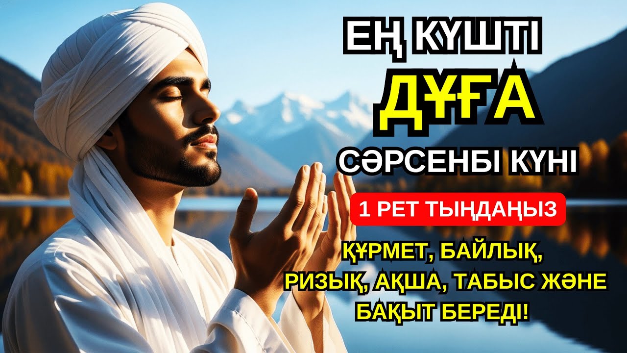 ☝️🔑 Сәрсенбідегі ЕҢ КҮШТІ дұға!Барлық тілектер қабыл болады! 🤲💖⚡💯