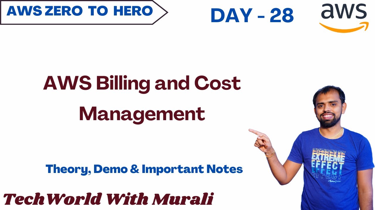 День 28 | AWS Billing and Cost Management l Бесплатный курс AWS | 30 дней | #techworldwithmurali ...