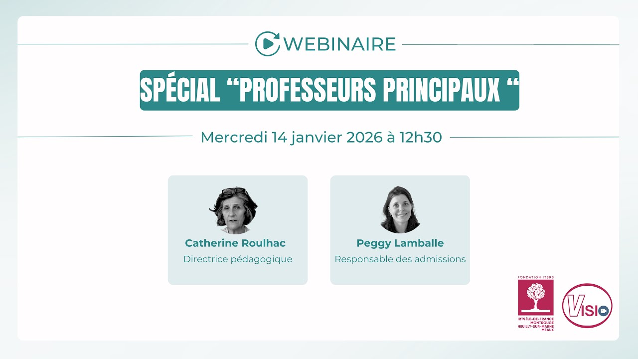 Webinaire spécial professeurs principaux