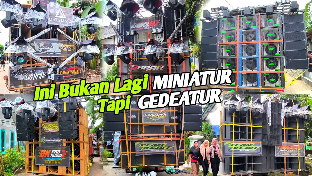 Sangar Full Sound Horeg🔥Daftar hadir Puluhan Sound Karnaval Miniatur Jabung Blitar