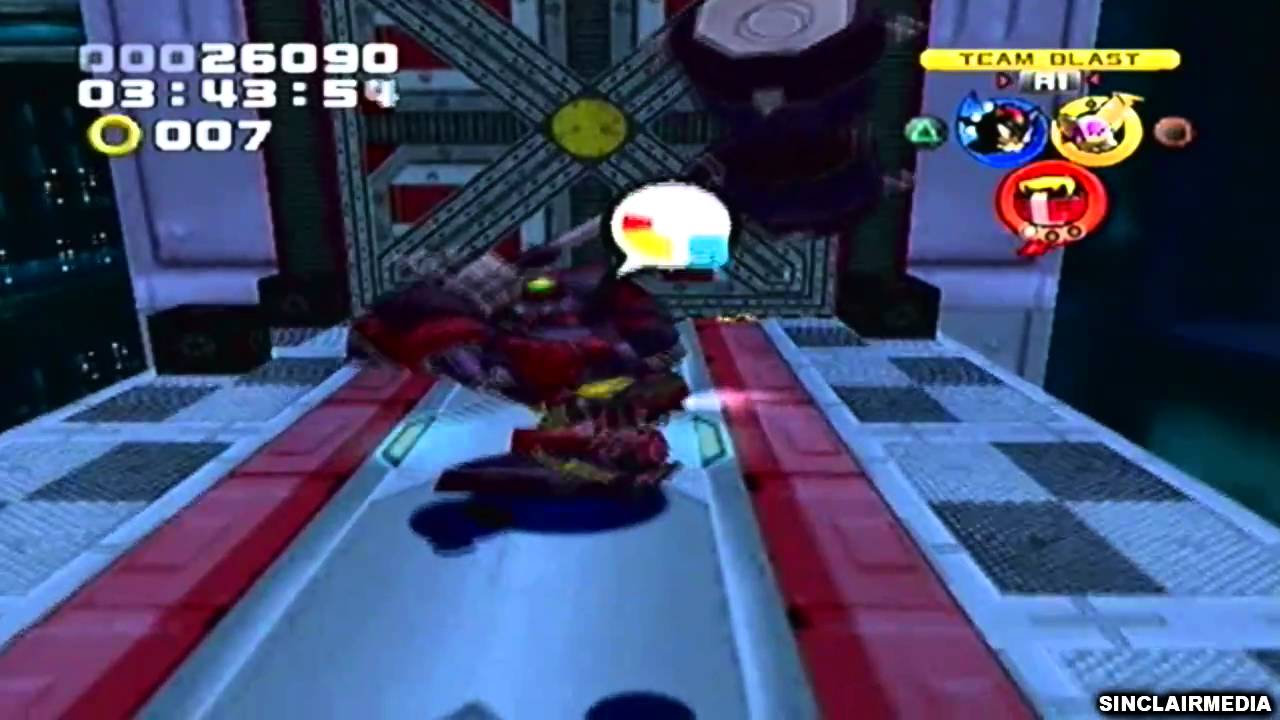 Sonic Heroes (PS2) - 023. Team DARK [11/12] ~ Bonus Stage #7 (FAIL) & Final Fortress