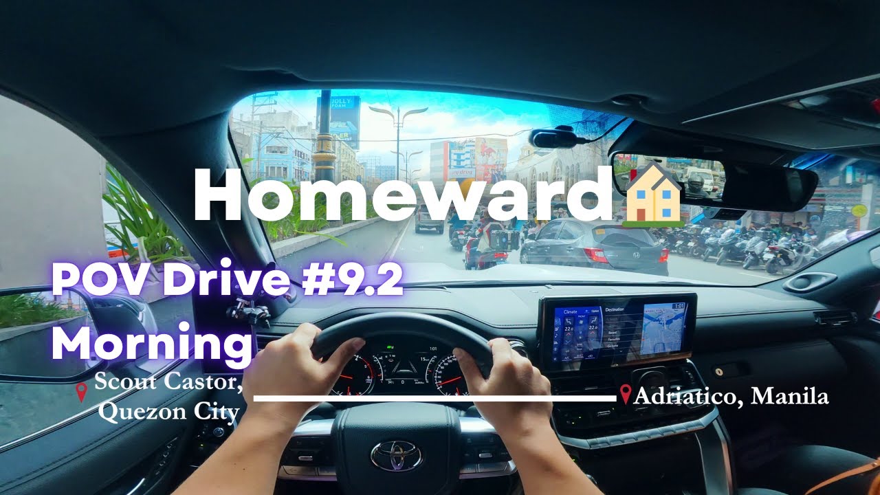 QC to Home, Quezon City Round Trip | POV Drive #9.2 - Morning