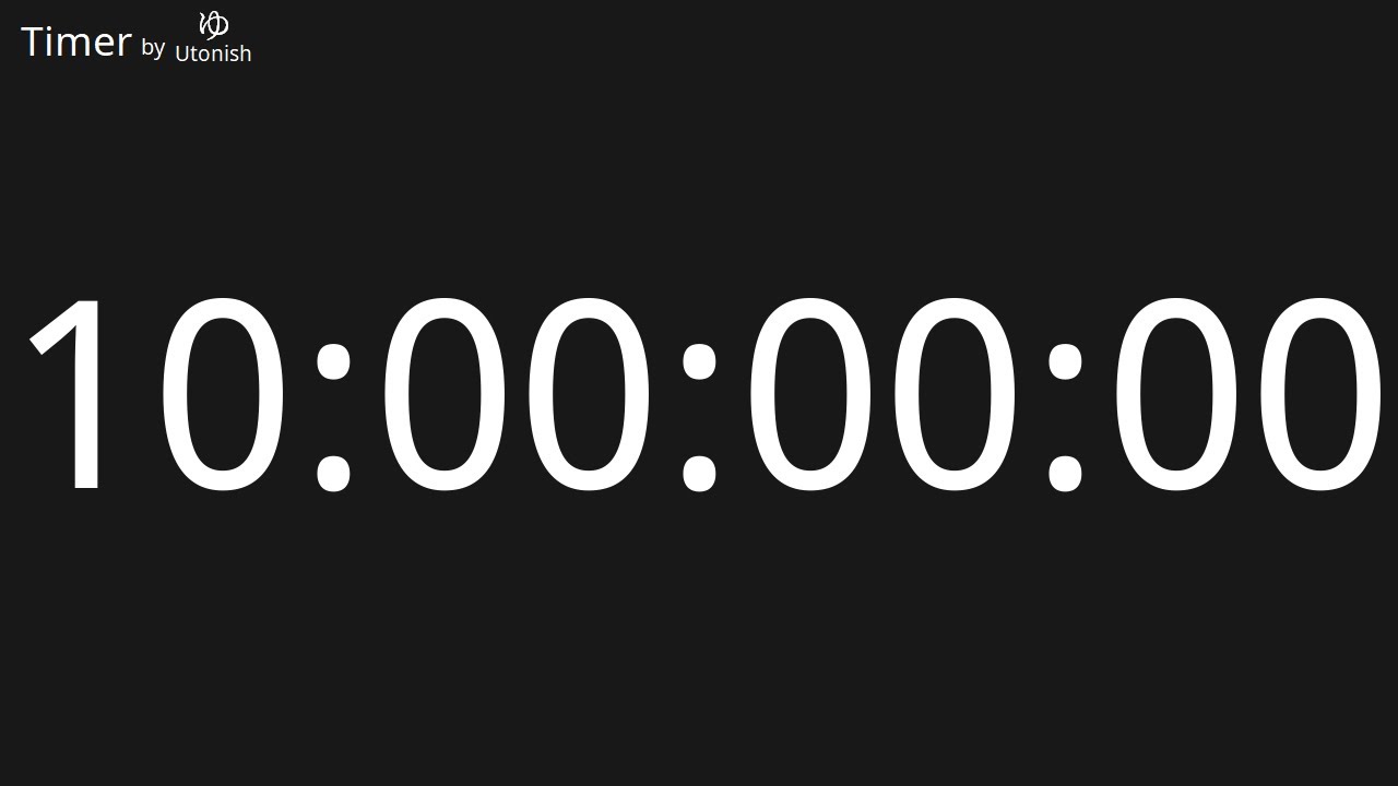 10 Day Countup Timer - Longest Timer on YouTube