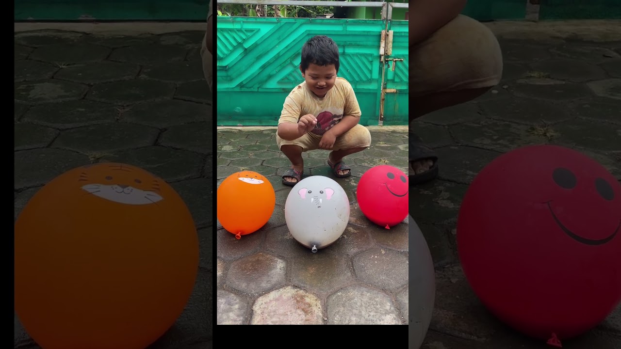 🔴⚪️🟠Popping Colorful Balloons &ndash; So Funny & Crazy! - Pecah Balon