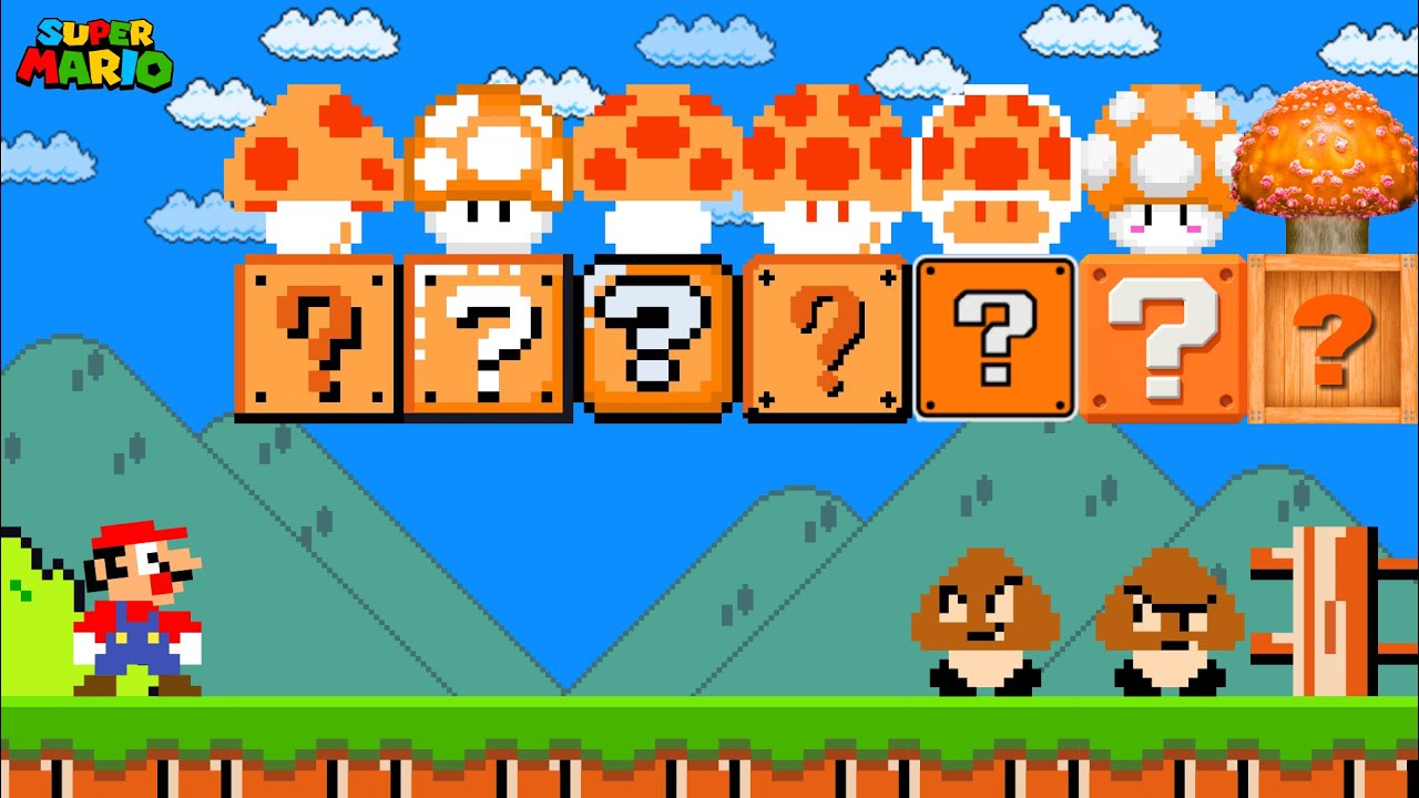 Super Mario Bros., but Super Mushrooms are Custom...